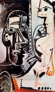  modelo pintura - El artista y su modelo 4 1963 Pablo Picasso